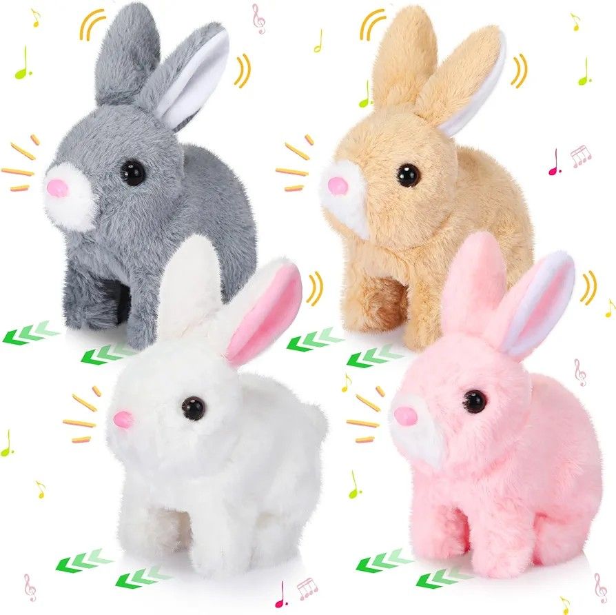 Hopping Plush Rabbit Toy with Sound & Motion โ Interactive Bunny Toy for Kids