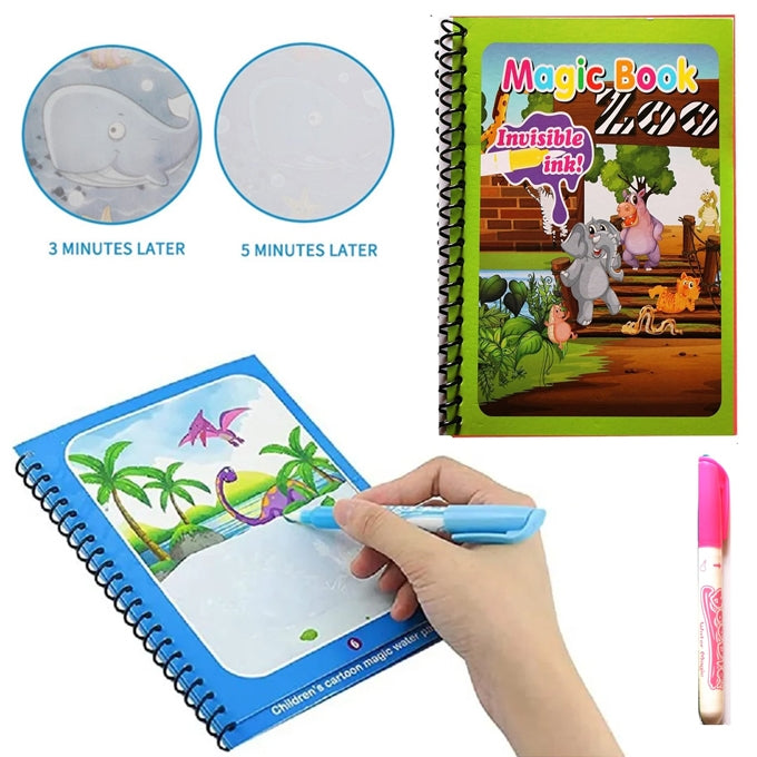 Magic Water Drawing Book β Mess-Free Reusable Coloring Book for Kids