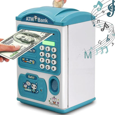 Playrium Kids ATM Savings Machine – Electronic Money Bank for Boys & Girls
