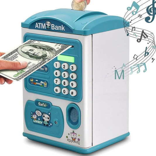 Playrium Kids ATM Savings Machine – Electronic Money Bank for Boys & Girls