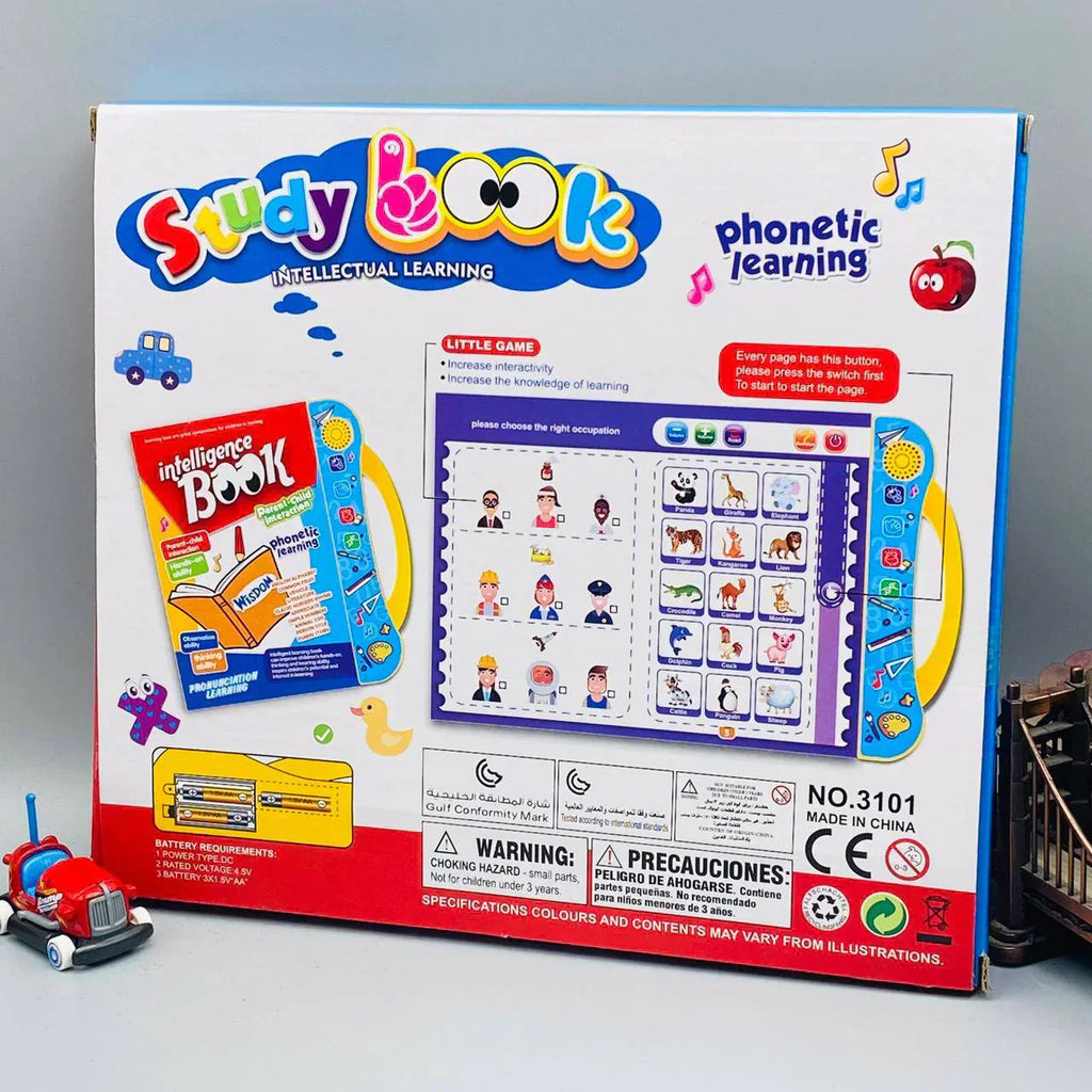 Educational Study Book for Kids – Interactive Audio Learning Book with Sounds & Music