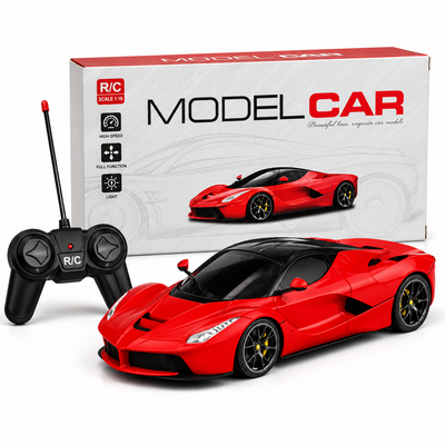 Remote Control Model Car 1:18 High-Speed Racing RC Car – Rechargeable Off-Road Toy Car for Kids with Full Function Control