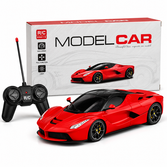 Remote Control Model Car 1:18 High-Speed Racing RC Car – Rechargeable Off-Road Toy Car for Kids with Full Function Control