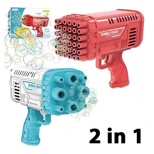 Playrium Water Bubble Gun – Powerful Outdoor Bubble Blaster Fun Toy for Kids