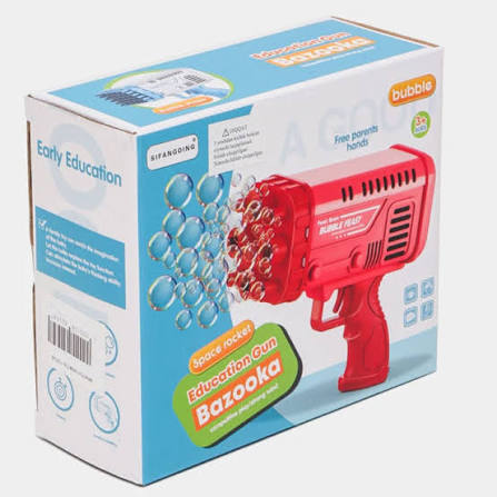 Playrium Water Bubble Gun – Powerful Outdoor Bubble Blaster Fun Toy for Kids