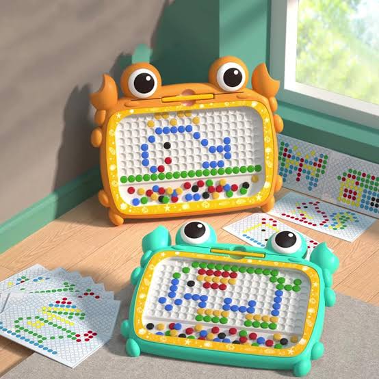 Bear Magnetic Drawing Board – Colorful Doodle Bead Board for Kids